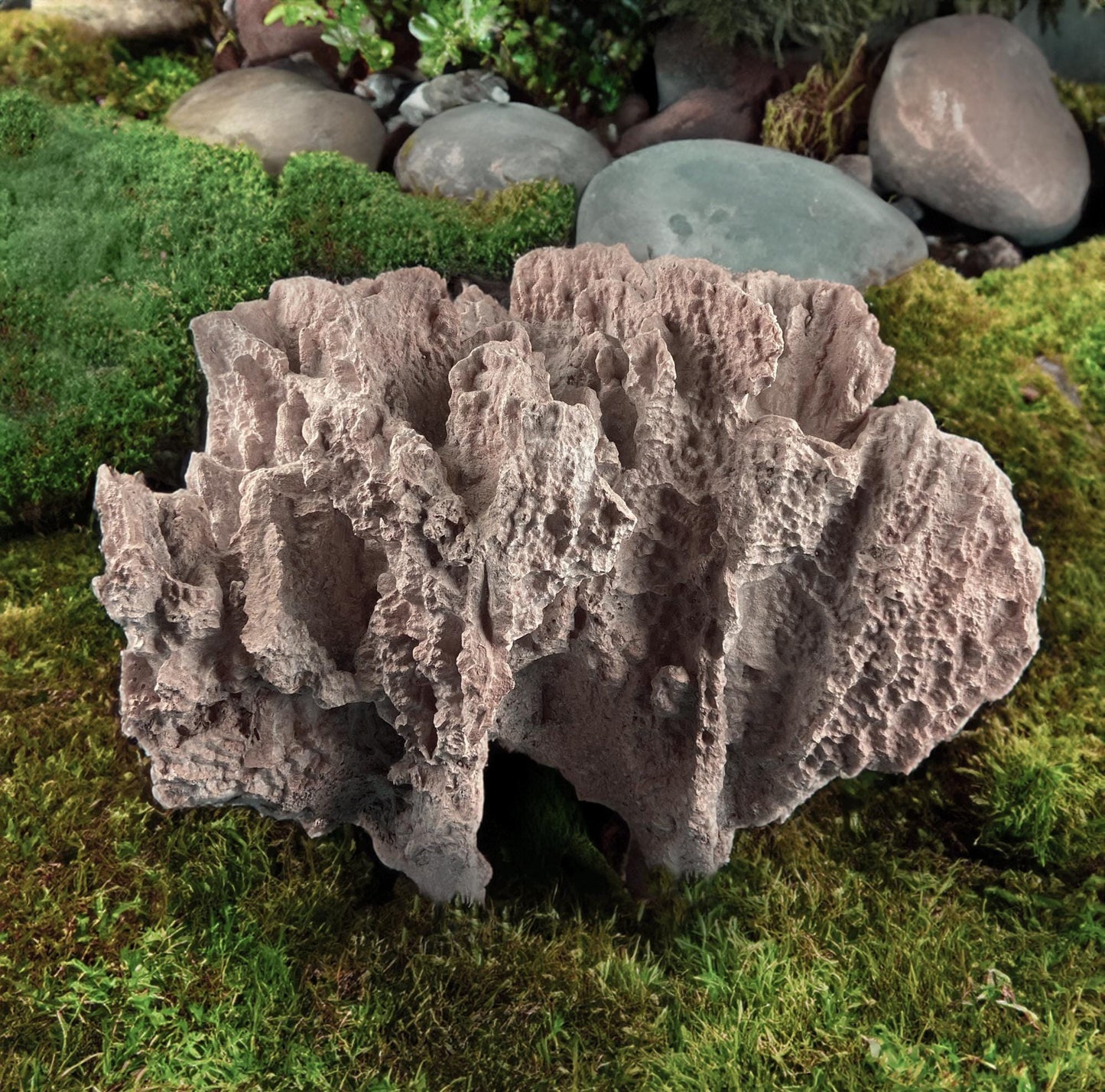 Imitation Coral Sculpture for Coastal Themed Home Rock Garden Aquarium. Vacation Property Tropical Display. Gift for Dad, Fisherman.