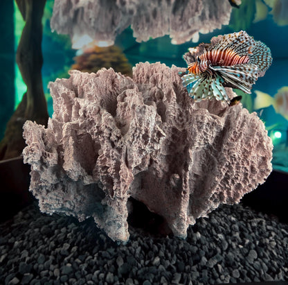 Imitation Coral Sculpture for Coastal Themed Home Rock Garden Aquarium. Vacation Property Tropical Display. Gift for Dad, Fisherman.