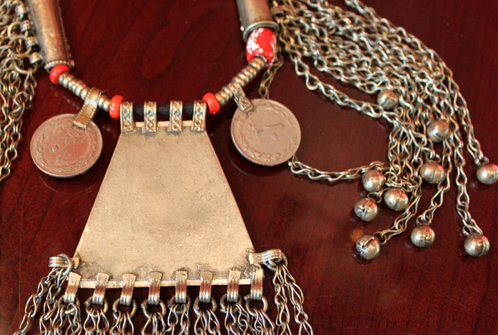 Tribal Necklace.  Hand Made Kuchi Necklace. Ethnic Jewelry Made in Afghanistan. Gift for Her.