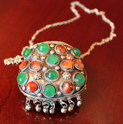 Hand Made Kuchi Tribal Purse or Pendant Pouch. May Serve as Jewelry.
