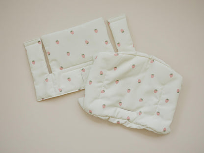Strawberry Cushion for the Stokke Tripp Trapp Highchair - Wipeable Cover - Baby Highchair Accessories - Berry Print