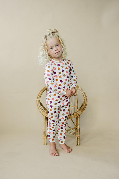 Apple of My Eye 2pc Bamboo Pajamas - Fall Girls PJs
