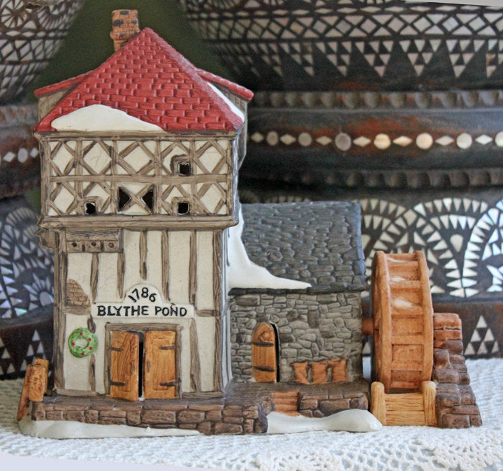 Blythe Pond 1786 Water Mill Christmas Village House by Department 56