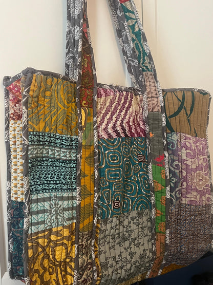 Quilted Cotton Tote