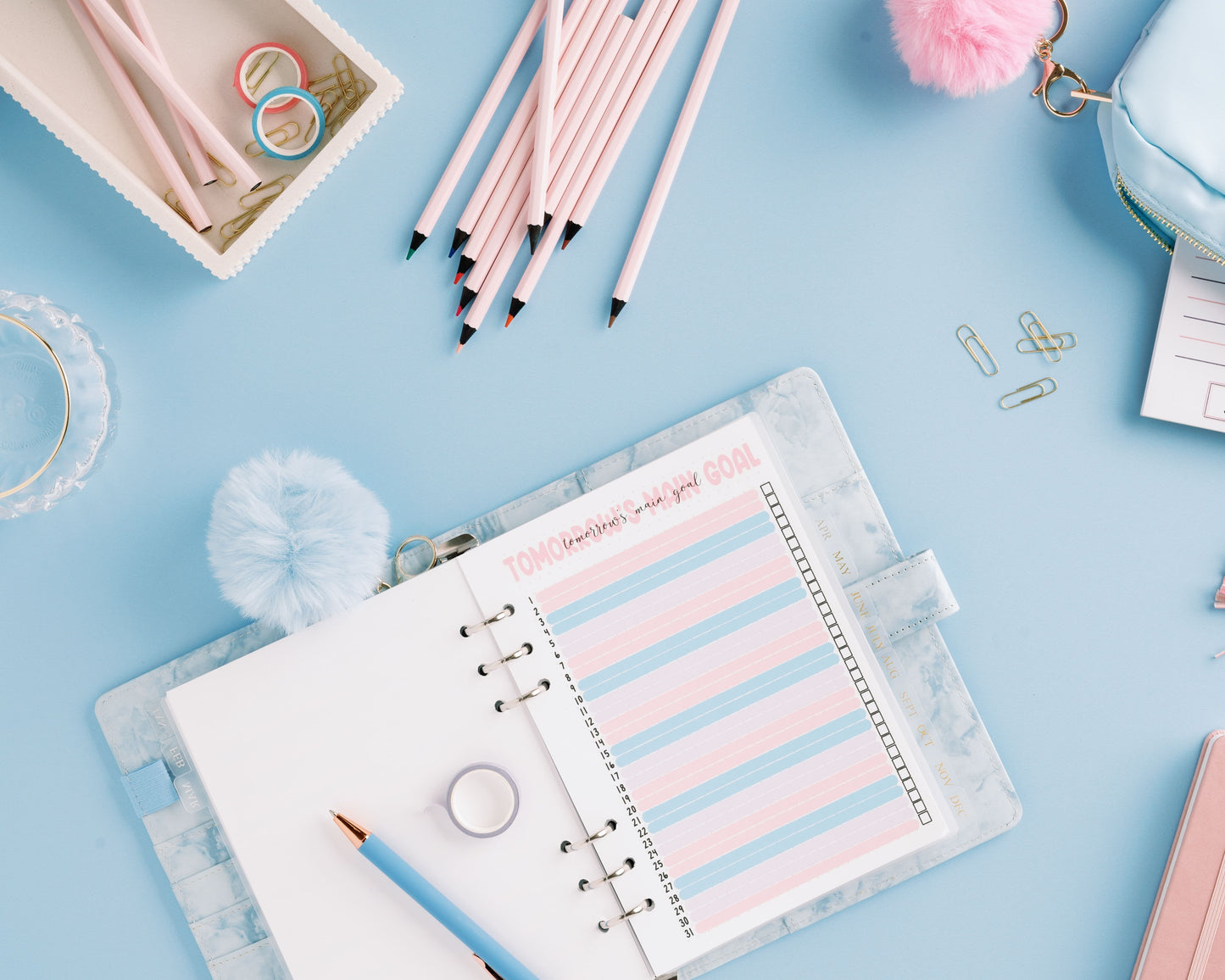Pom Pom Keychain