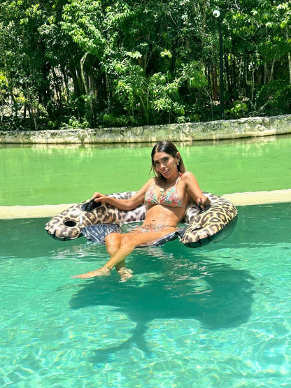 PoolCandy Safari Collection, Leopard Print Jumbo Sun Chair, High Resolution Photo RealPrint Technology