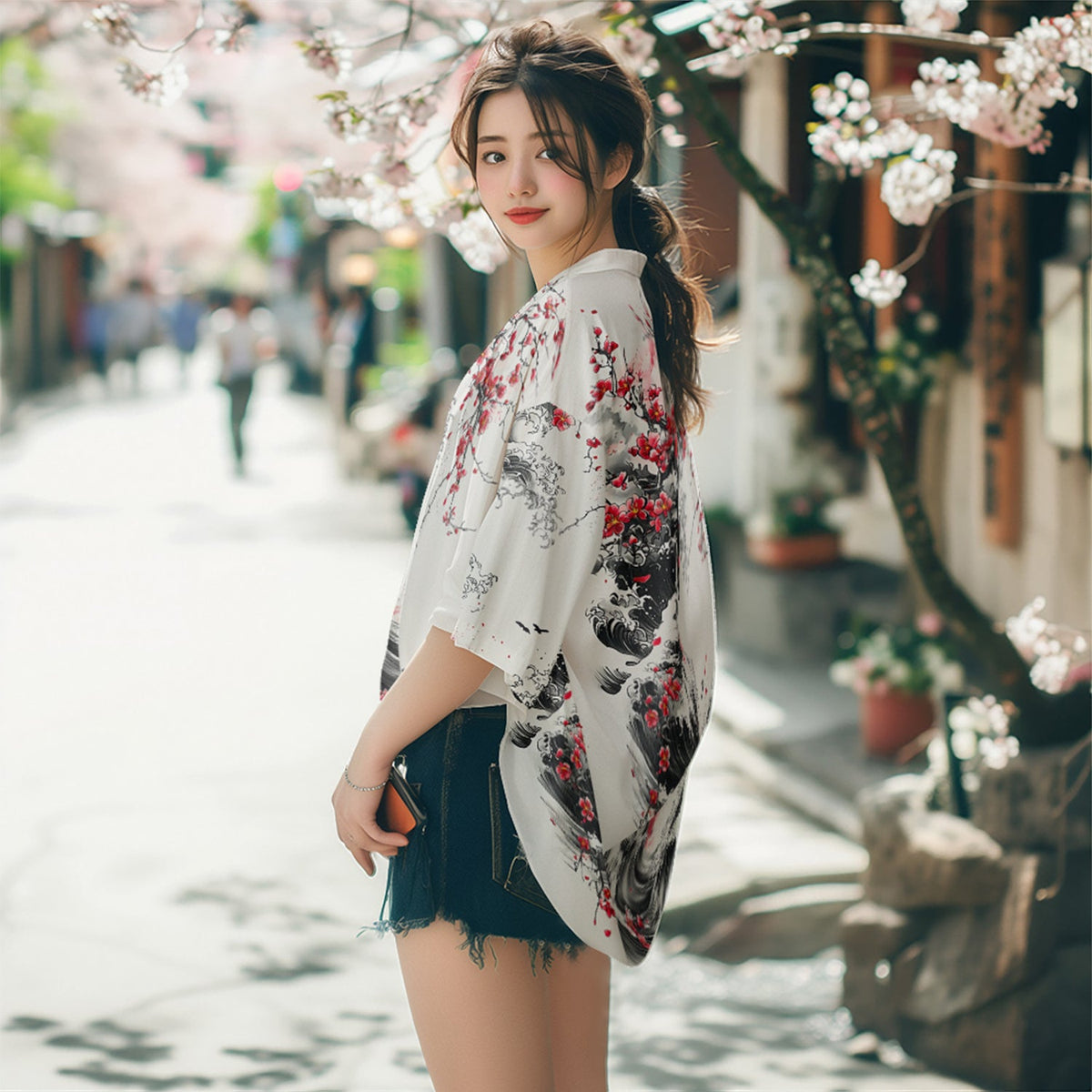 K29 Blossom Waves Kimono