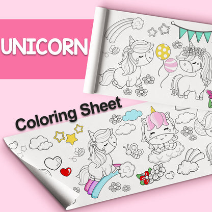 GIANT Coloring Paper Activity Roll for Kids, 24"x100", Safari