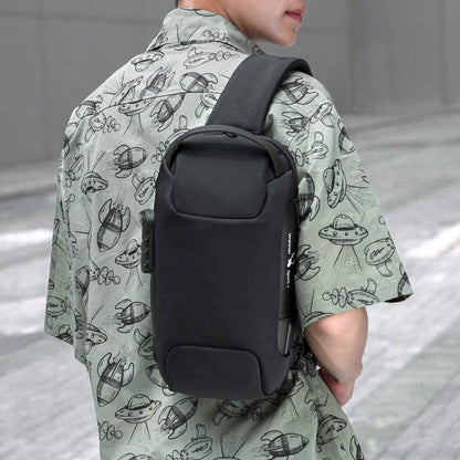 KPYWZER Anti-theft Sling Backpack with USB Charging Port