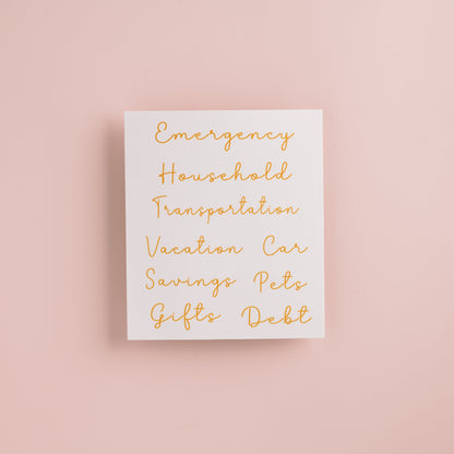 Self Care Budget Binder Kit