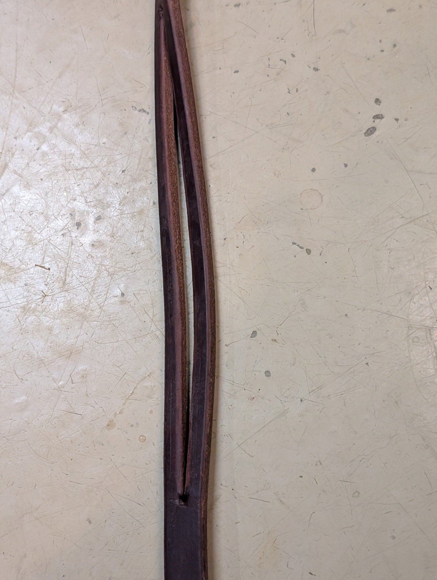 Thick Harness Leather Split Ear Headstall