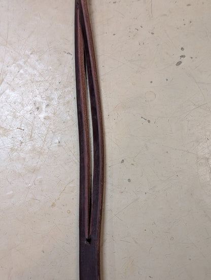 Thick Harness Leather Split Ear Headstall