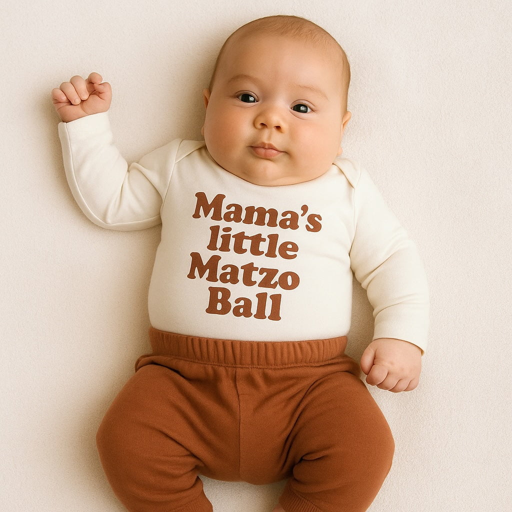 long sleeve graphic bodysuit | matzo ball