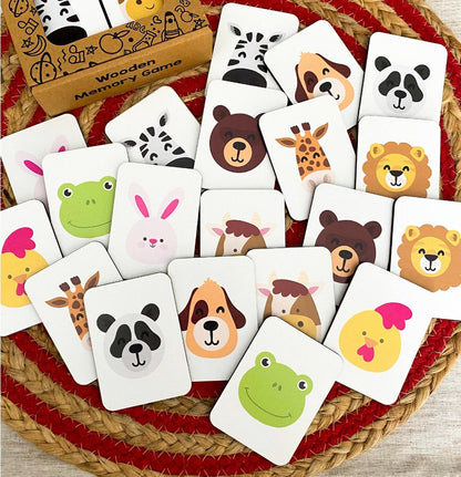 Animals Wooden Memory Game for Kids