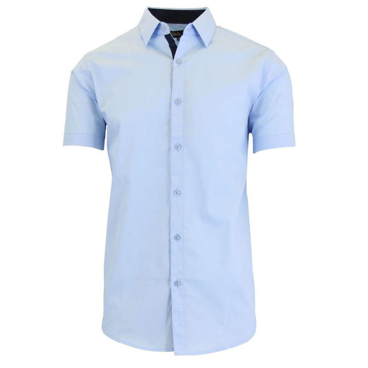 Mens Short Sleeve Dress Shirt