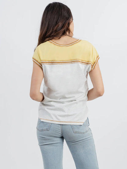 Delila Women Mineral Wash “Wild West” Graphic Short Sleeve Tee