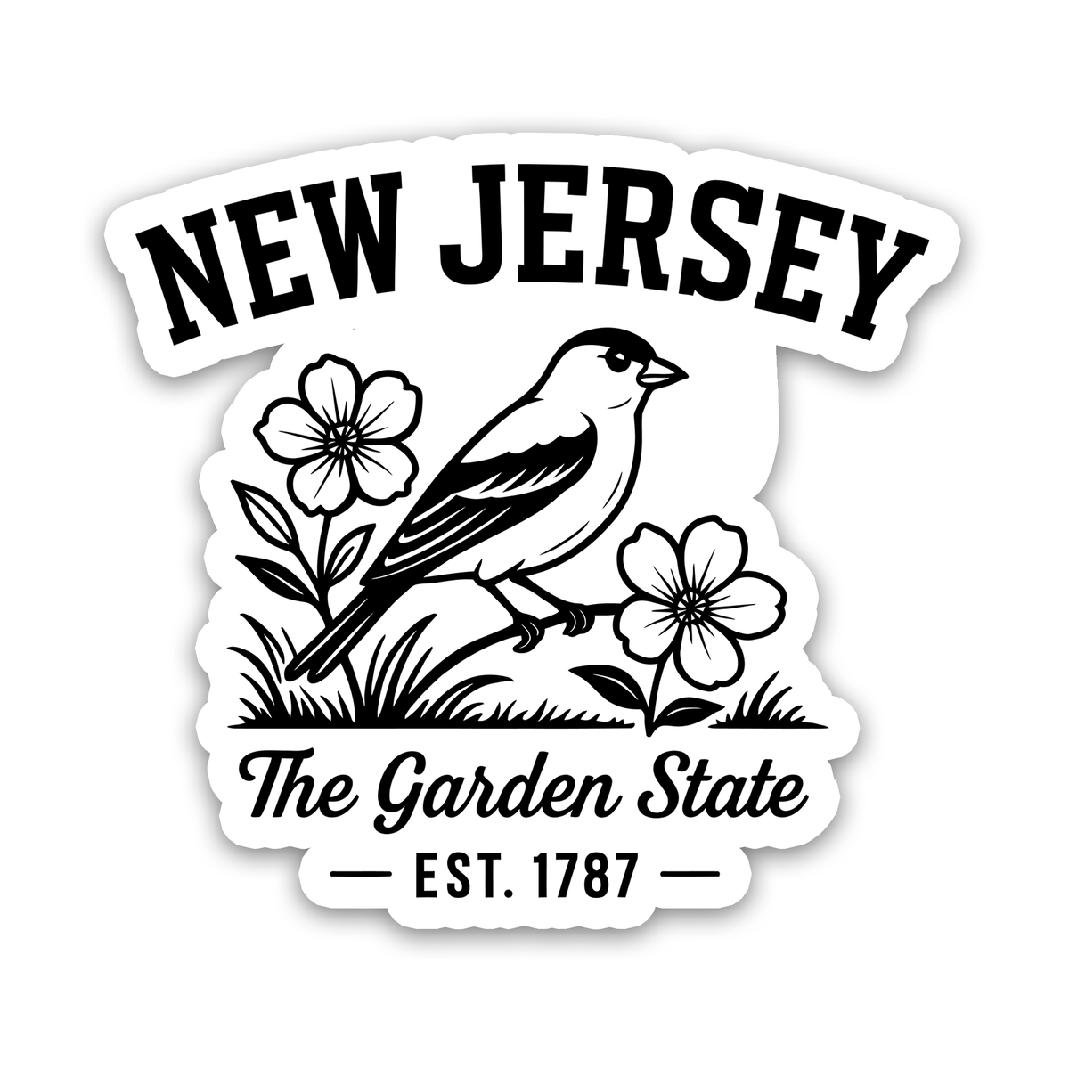 New Jersey Sticker - The Garden State