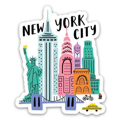 New York City Icons Sticker