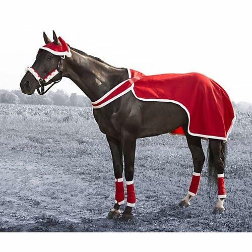 Tough 1 Jolly Santa Horse Holiday Costume Set – 4 Piece Christmas Parade & Photo Outfit
