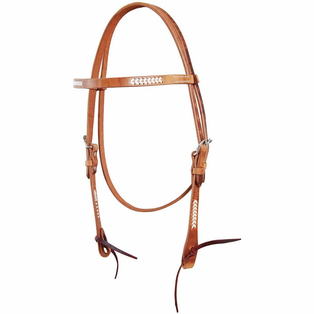 Oxbow Nevada Browband Headstall w/Rawhide Weaving