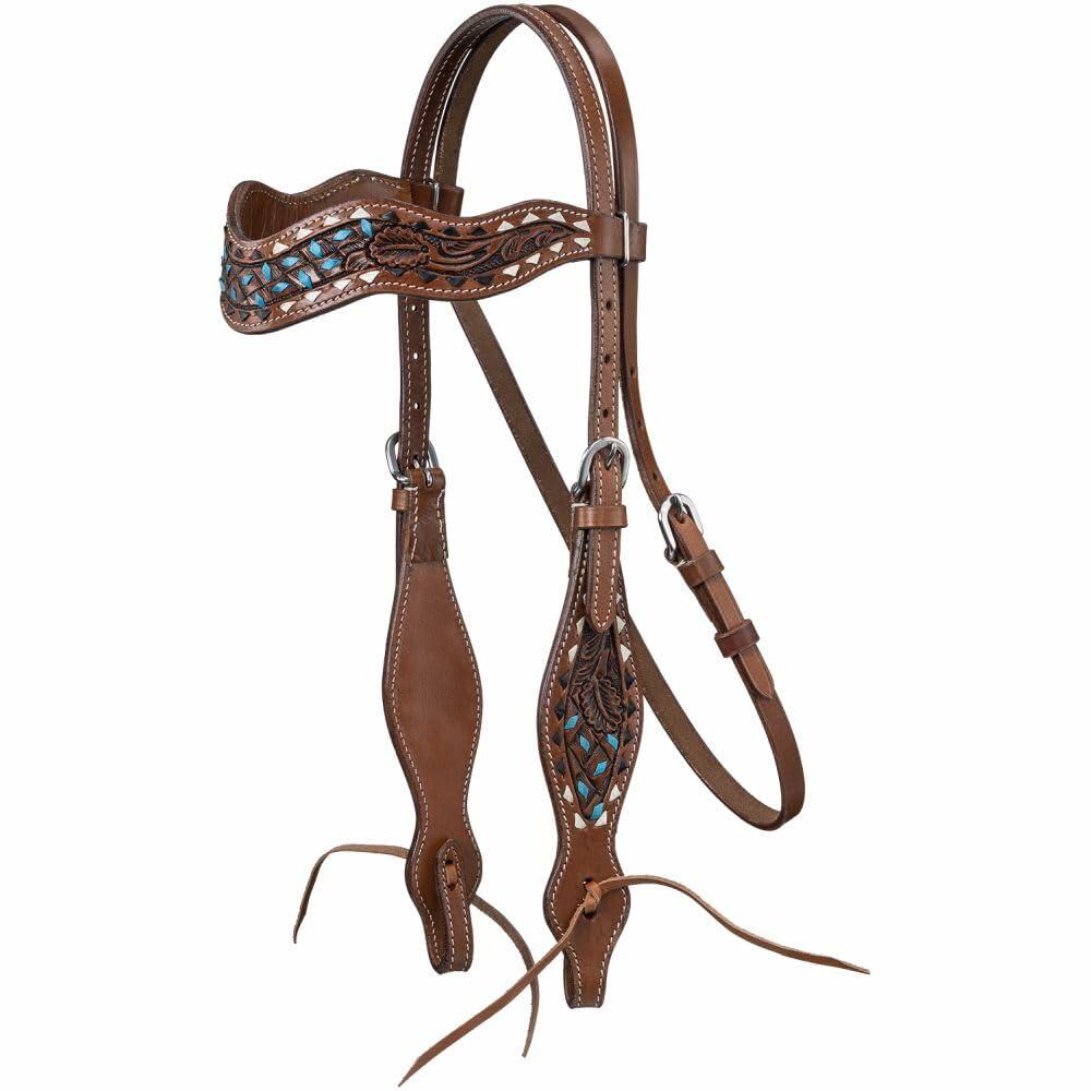 Tough 1 Silver Royal Remuda Browband Headstall