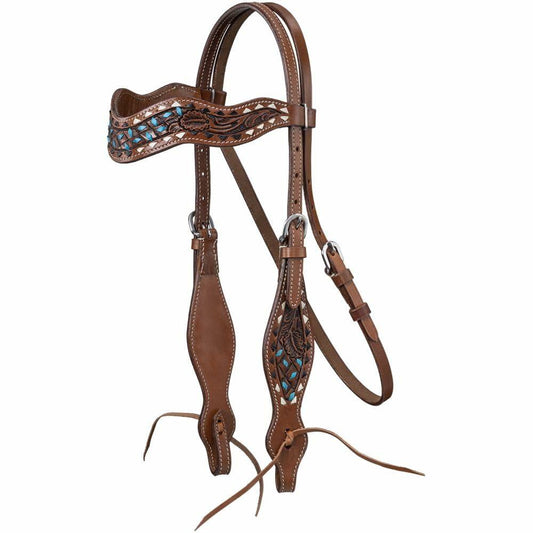 Tough 1 Silver Royal Remuda Browband Headstall