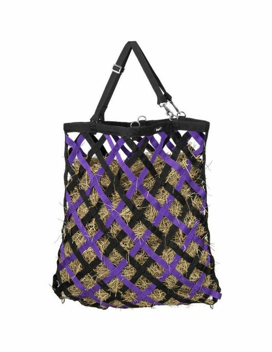 Tough 1 Slow Feed Web Hay Feeder Diamond Purple