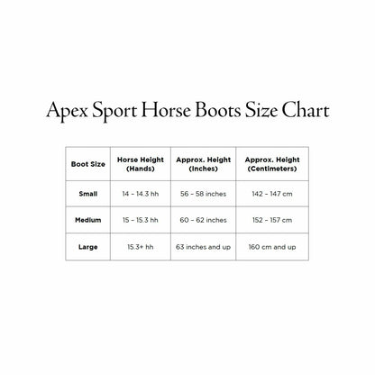 Reinsman Small Apex Sport Horse Boots - 2-Pack