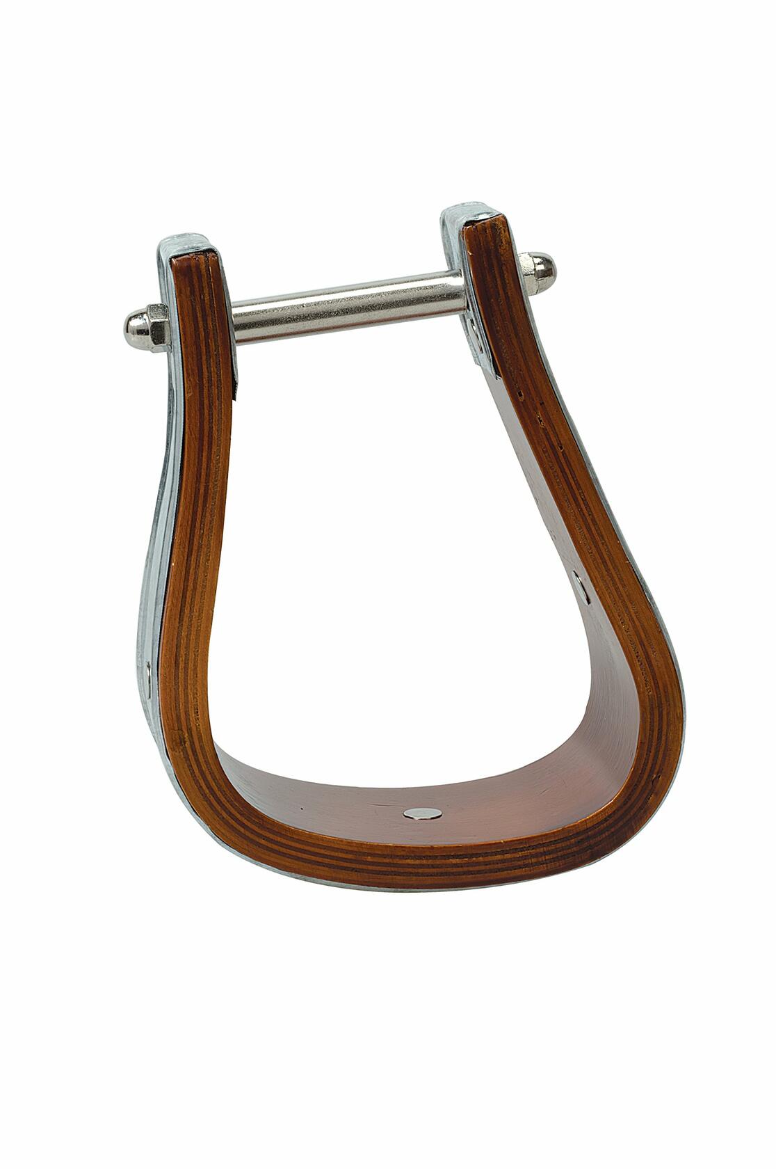 Weaver Leather Sloped Wooden Stirrups with Galvanized Binding