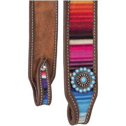 Tough 1 Serape Print Browband Headstall Light Oil