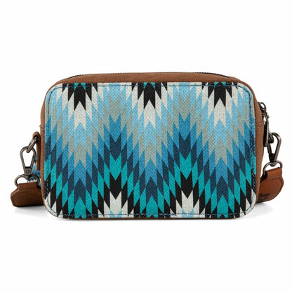Wrangler Multi-Pocket Crossbody Bag with Double Zipper