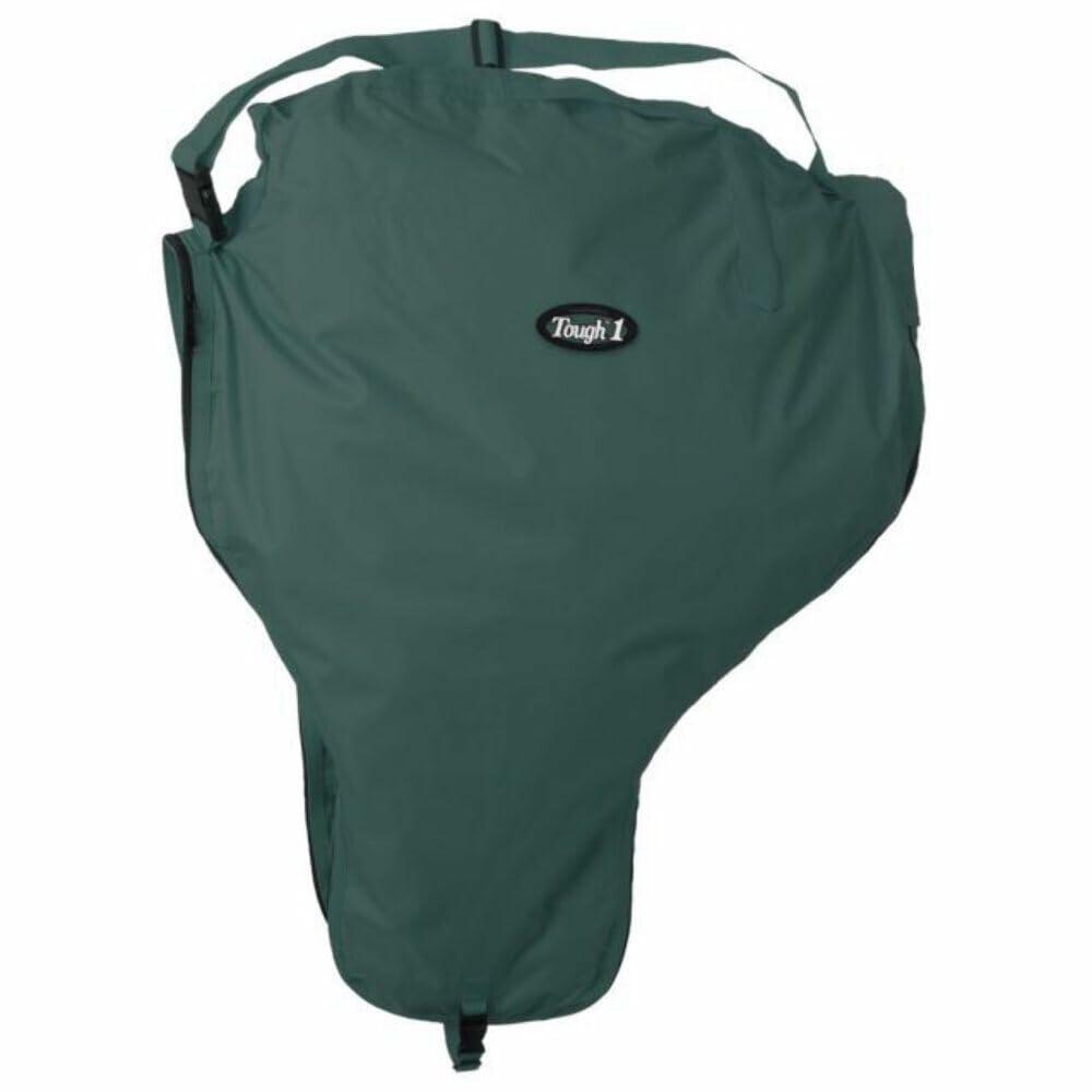 Tough-1 Durable Nylon Western Saddle Carrier - Green/Hunter