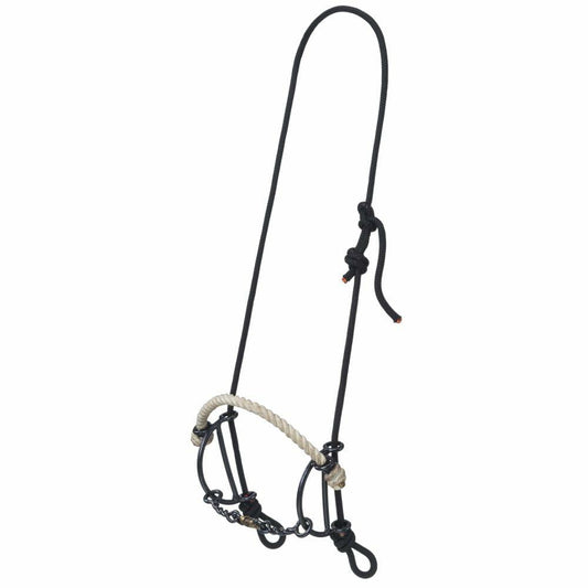 Tough 1 Rope Headstall w.Rope Nose Twisted Dog Gag