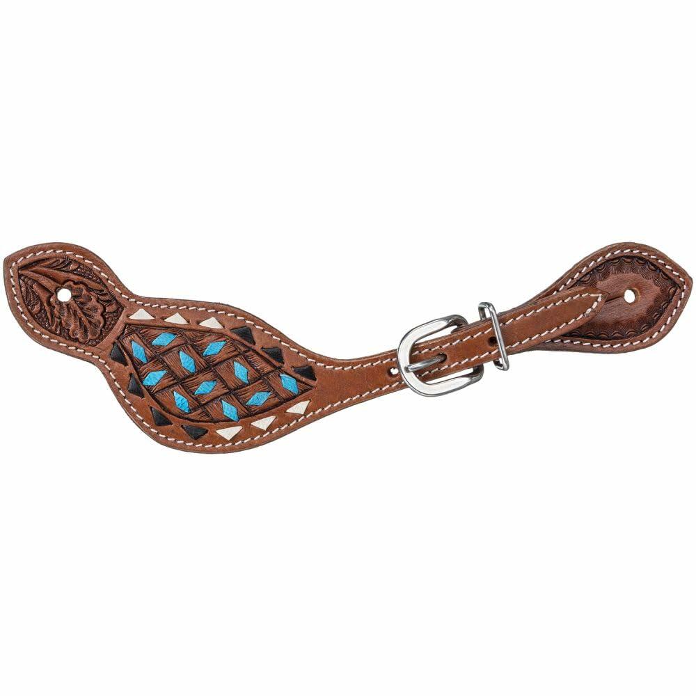 Silver Royal Remuda Spur Straps Medium Oil