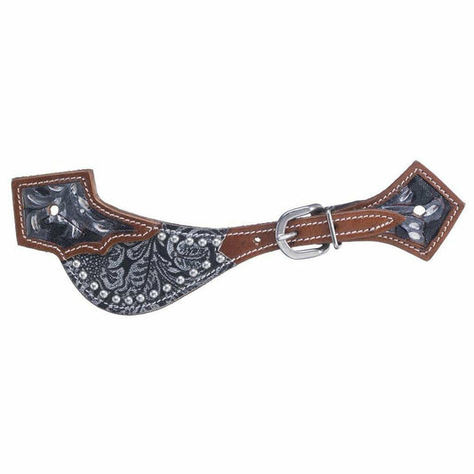 Silver Royal Jameson Ladies Spur Straps Black