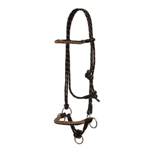 Mustang Side Pull Rope Halter with Braided Nose
