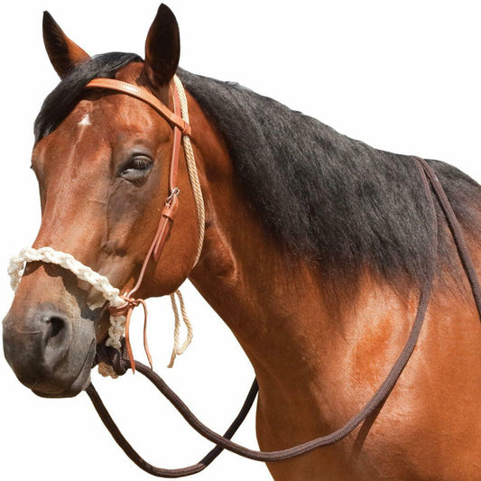 Mustang Round Braided Noseband Breaking Hackamore