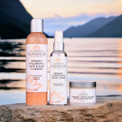 Organic 3-Step Anti-Aging Skin Care Routine
