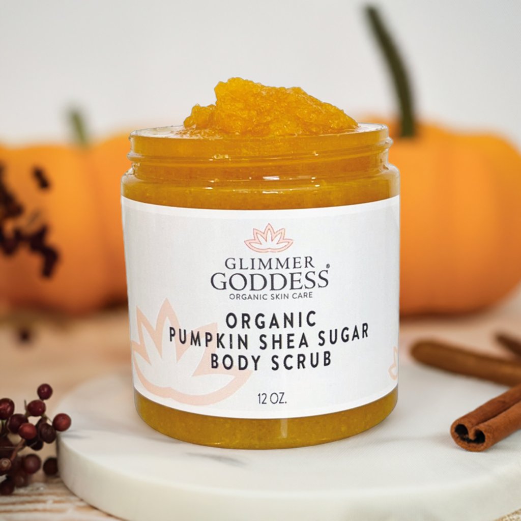 Organic Pumpkin Shea Sugar Body Scrub – Fall Scented Exfoliator-3