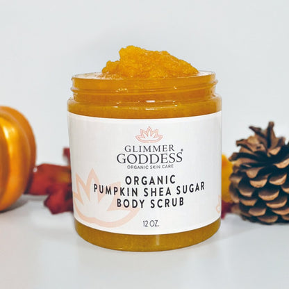 Organic Pumpkin Shea Sugar Body Scrub – Fall Scented Exfoliator-1