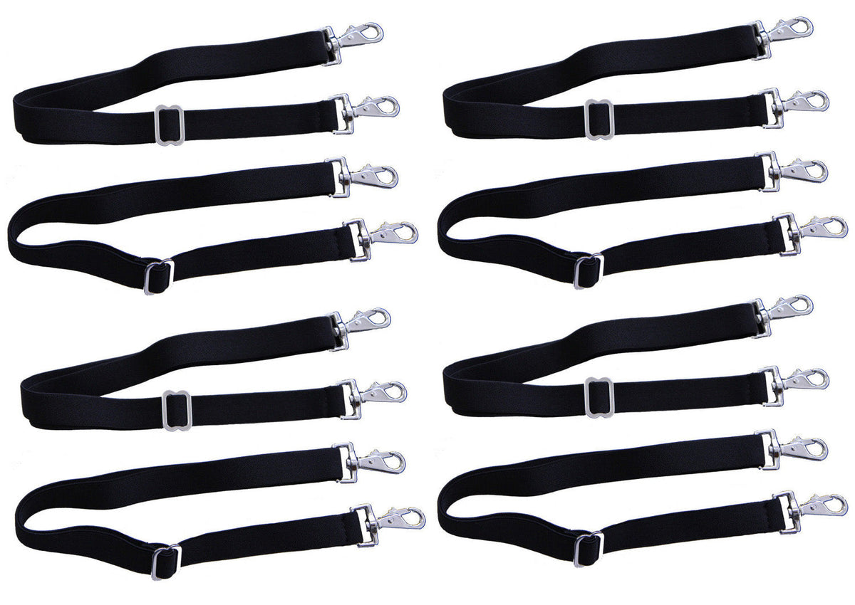 AJ Tack Elastic Replacement Blanket Leg Strap Pair