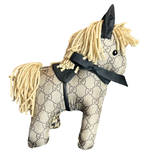 GG Vintage Silk Scarf Noble Pony