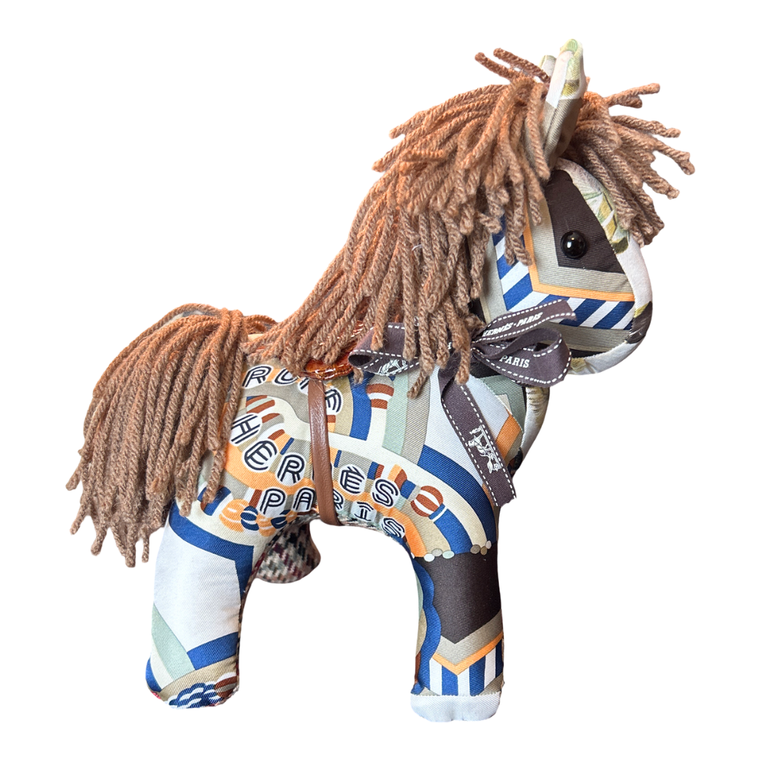 Haute Parure Vintage Silk Scarf Noble Pony