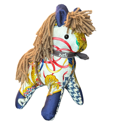 Luna Park Vintage Silk Scarf Noble Pony