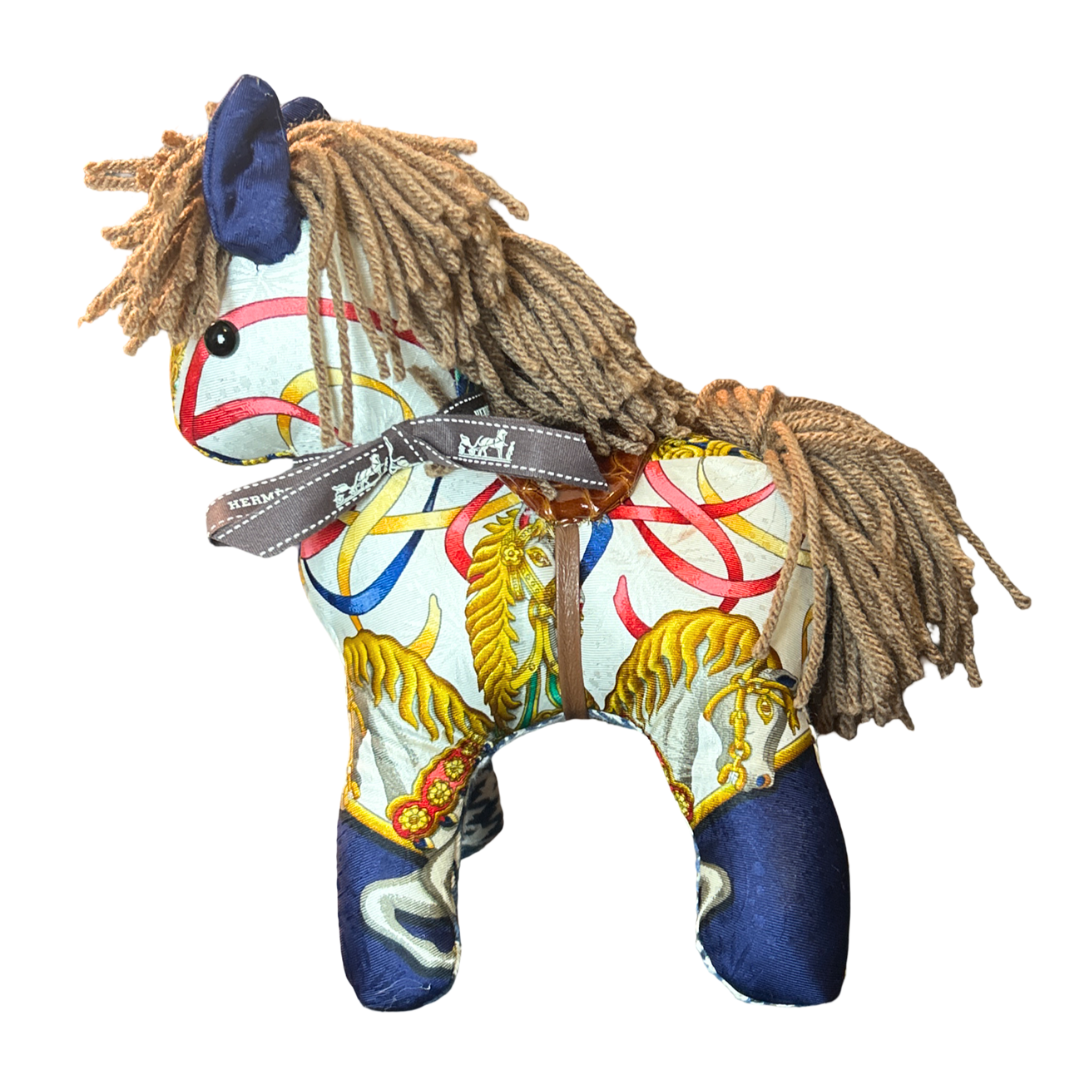Luna Park Vintage Silk Scarf Noble Pony