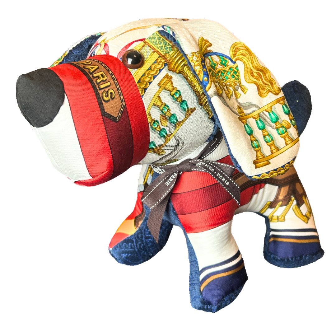 Sangles Vintage Silk Scarf Loyal Puppy