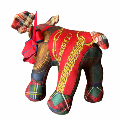 Equestrian Vintage Silk Scarf Majestic Moose
