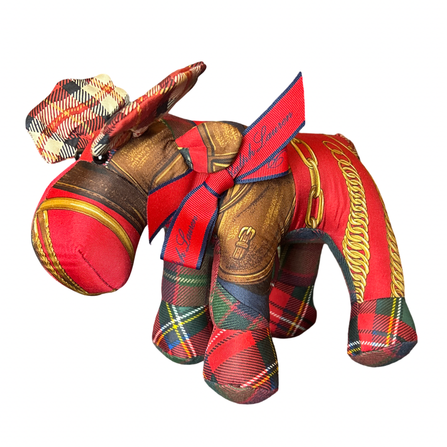 Equestrian Vintage Silk Scarf Majestic Moose