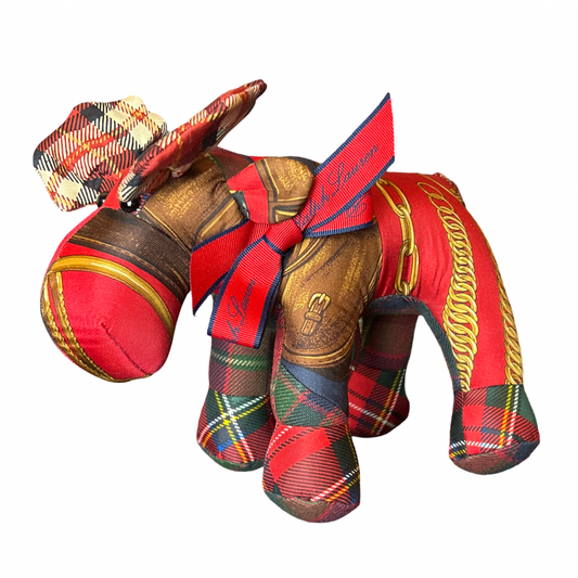 Equestrian Vintage Silk Scarf Majestic Moose