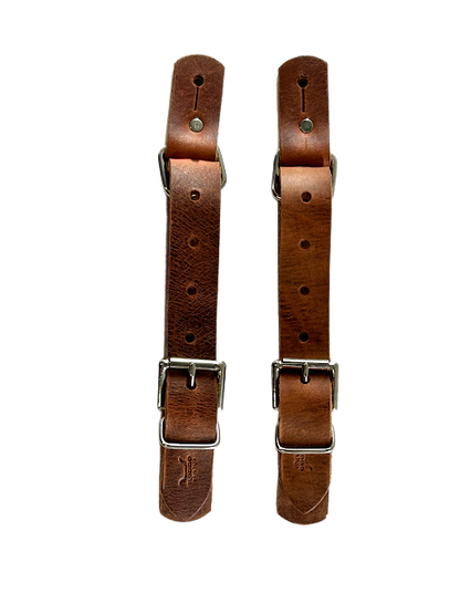 Bull Riding Spur Straps - Harness Leather